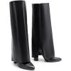 DREAM PAIRS Women’s Knee High Boots Fold Over Chunky High Heels Long Boots Zipper Pointed Toe Dress Tall Boots Party Fashion Boots