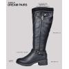 DREAM PAIRS Women’s Knee High Boots Wide Calf Low Heel Riding Boots Fall Tall Boots for Women(Grey-wide-t)