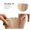 DREAM PAIRS Women’s Knee-High Boots, Comfortable Chunky Block Heel Pointed Toe Pull On Side Zipper Suede Slouch Riding Boots(Apricot)