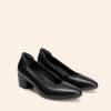 DREAM PAIRS Women’s Low Chunky Block Heel Dress Shoes Closed Round Toe Comfortable Heels Work Wedding Office Pumps Shoes(Black)