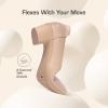 DREAM PAIRS Women’s Low Chunky Block Heel Dress Shoes Closed Round Toe Comfortable Heels Work Wedding Office Pumps Shoes(Nude)