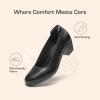 DREAM PAIRS Women’s Low Chunky Heels Comfortable Block Work Pumps Closed Round Toe Dress Shoes for Office Business(Black)