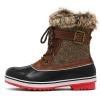 DREAM PAIRS Women’s Mid Calf WaterProof Winter Snow Boots(3-brown)
