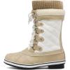 DREAM PAIRS Women’s Mid-Calf Waterproof Winter Snow Boots MONTE_02(Beige/White)