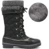 DREAM PAIRS Women’s Mid-Calf Waterproof Winter Snow Boots MONTE_02(Black)