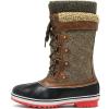 DREAM PAIRS Women’s Mid-Calf Waterproof Winter Snow Boots MONTE_02(Brown)