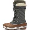DREAM PAIRS Women’s Mid-Calf Waterproof Winter Snow Boots MONTE_02(Tan/Khaki)