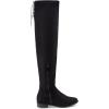 DREAM PAIRS Women’s Over The Knee High Low Block Heel Riding Boots Uplace Lei(Black)