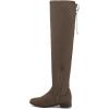 DREAM PAIRS Women’s Over The Knee High Low Block Heel Riding Boots Uplace Lei(Khaki)