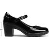 DREAM PAIRS Women’s Oxfords Mary Jane Dress Shoes Heels for Women(Black-pat)