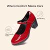 DREAM PAIRS Women’s Oxfords Mary Jane Dress Shoes Heels for Women(Red-pat)
