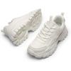 DREAM PAIRS Women’s Platform Chunky Fashion Sneakers Y2K Maeve Lace-Up Comfortable Sneakers Casual Walking Shoes.,Size 8,White,SDFN2419W