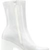 DREAM PAIRS Women’s Platform Gogo Ankle Boots High Chunky Block Heel Square Toe Booties Shoes(White-pat)