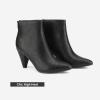 DREAM PAIRS Women’s Pointed Toe Ankle Boots High Heel Booties Fashion Zipper Dress Boots(Black/Pu)