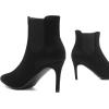 DREAM PAIRS Women’s Pointed Toe Stiletto High Heel Ankle Booties(Kizzy-1 Black/Suede)