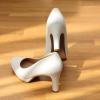 DREAM PAIRS Women’s Pumps Close Toe Low Heels Platform Heels Comfortable Office Work Dress Shoes for Women(White-pu)