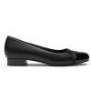 DREAM PAIRS Women’s Pumps Low Chunky Closed Toe Heels for Women Comfortable Casual Slip-On Dress Shoes for Wedding Work Office Party(Black-pat)
