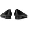 DREAM PAIRS Women’s Pumps Low Chunky Closed Toe Heels for Women Comfortable Casual Slip-On Dress Shoes for Wedding Work Office Party(Black-pu)