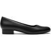 DREAM PAIRS Women’s Pumps Low Chunky Closed Toe Heels for Women Comfortable Casual Slip-On Dress Shoes for Wedding Work Office Party(Black-pu)