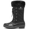 DREAM PAIRS Women’s River_1 Mid Calf Waterproof Winter Snow Boots(Black)