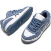 DREAM PAIRS Women’s Sneakers Walking Lace-Up Comfortable Casual Rube Flat Low-Top Fashion Sneakers Shoes.(Blue)
