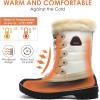 DREAM PAIRS Women’s Snow Boots(Beige/White)
