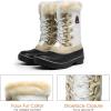 DREAM PAIRS Women’s Snow Boots(Beige/White)
