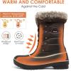 DREAM PAIRS Women’s Snow Boots(Brown)