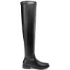 DREAM PAIRS Women’s Thigh High Boots Low Block Heel Casual Fashion Over the Knee Boots(Black-pu)