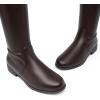 DREAM PAIRS Women’s Thigh High Boots Low Block Heel Casual Fashion Over the Knee Boots(Brown-pu)
