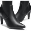 DREAM PAIRS Women’s Thigh High Boots Over The Knee Heels Long Sexy Pointed Toe Boots(Black/Pu)