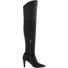 DREAM PAIRS Women’s Thigh High Boots Over The Knee Heels Long Sexy Pointed Toe Boots(Black/Suede)