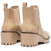 DREAM PAIRS Women’s Wedge Chelsea Ankle Boots Fashion Round Toe Low Wedge Heel Platform Booties Shoes(Nude-nubuck)
