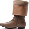 DREAM PAIRS Women’s Wide Calf Knee High Pull On Fall Weather Winter Boots(Wide/Calf/Camel)