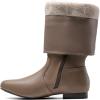 DREAM PAIRS Women’s Wide Calf Knee High Pull On Fall Weather Winter Boots(Wide/Calf/Khaki)