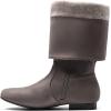 DREAM PAIRS Women’s Wide Calf Knee High Pull On Fall Weather Winter Boots(Wide/Calf/Taupe)