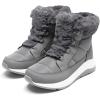DREAM PAIRS Women’s Winter Snow Boots, Faux Fur Waterproof Ankle Booties, Zaylee Ladies Comfortable Short Boots Outdoor(Dark Grey)
