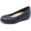 DREAM PAIRS Women’s Ballet Flats Business Office Work Dress Shoes Comfortable Dressy Flats for Women(Navy)