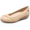 DREAM PAIRS Women’s Ballet Flats Business Office Work Dress Shoes Comfortable Dressy Flats for Women(Nude)