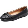 DREAM PAIRS Women’s Ballet Flats, Comfortable Round Toe Slip on Dressy Work Office Shoes with Arch Support(Black)