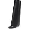 DREAM PAIRS Women’s Knee High Boots Fold Over Chunky High Heels Long Boots Zipper Pointed Toe Dress Tall Boots Party Fashion Boots
