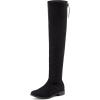 DREAM PAIRS Women’s Over The Knee High Low Block Heel Riding Boots Uplace Lei(Black)