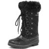 DREAM PAIRS Women’s River_1 Mid Calf Waterproof Winter Snow Boots(Black)