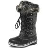 DREAM PAIRS Women’s River_1 Mid Calf Waterproof Winter Snow Boots(Grey)