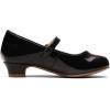 DREAM PAIRS Girls Mary Jane Low Heel Princess Flower Wedding Party Pump Dress Shoes(Black/Pat)