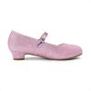DREAM PAIRS Girls Mary Jane Low Heel Princess Flower Wedding Party Pump Dress Shoes(Pink-glitter)
