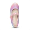 DREAM PAIRS Girls Mary Jane Low Heel Princess Flower Wedding Party Pump Dress Shoes(Rainbow)