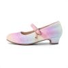 DREAM PAIRS Girls Mary Jane Low Heel Princess Flower Wedding Party Pump Dress Shoes(Rainbow)
