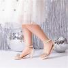 DREAM PAIRS Girls Sandals Ankle Strap Square Toe Low Heel Bow Flower Dress Shoes(White)