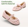 DREAM PAIRS Toddler Little Girls Mary Jane Ballet Flats Flower Girl Dress Shoes for Wedding Party School(Pink)
